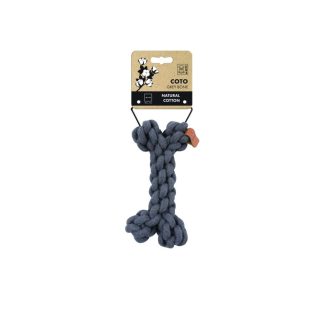 Игрушка для собак COTO Bone, 19 см, серая.