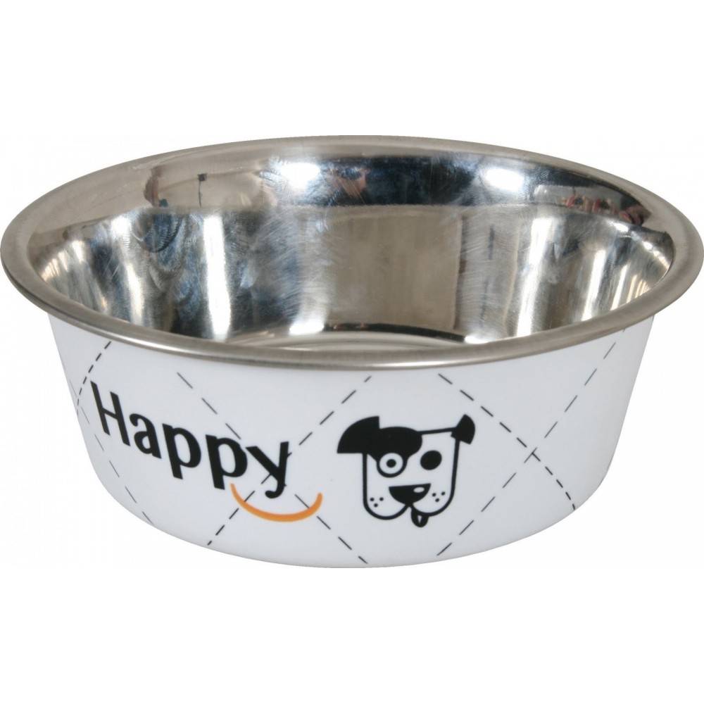 Чаша Zolux Inox HAPPY 2,65 л, белая