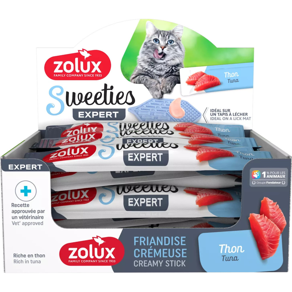 Кремовые лакомства для кошек ZOLUX SWEETIES с тунцом