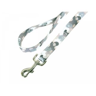 *- Поводок ZOLUX CAMO 25 мм/1,2 м, серый