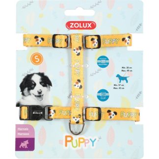 Шлейка Zolux Puppy MASCOTTE S 13 мм желтого цвета для щенков.