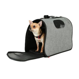 Сумка для переноски собак и кошек ZOLUX NOMAD S серого цвета, 36x21x23,5 см.